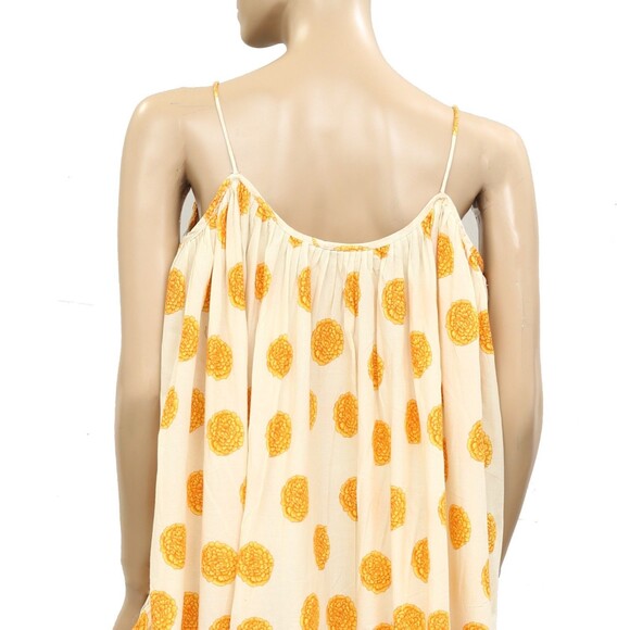 Rhode Resort Nalla Marigold Floral Print Mini Dress Swing Sleeveless XS 283928 - Picture 7 of 8